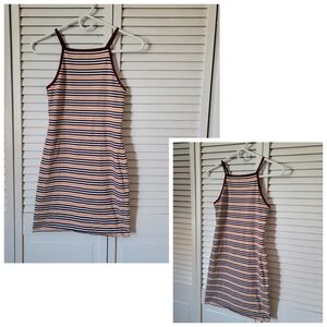 GARAGE Cotton Stripe Dress, Size S